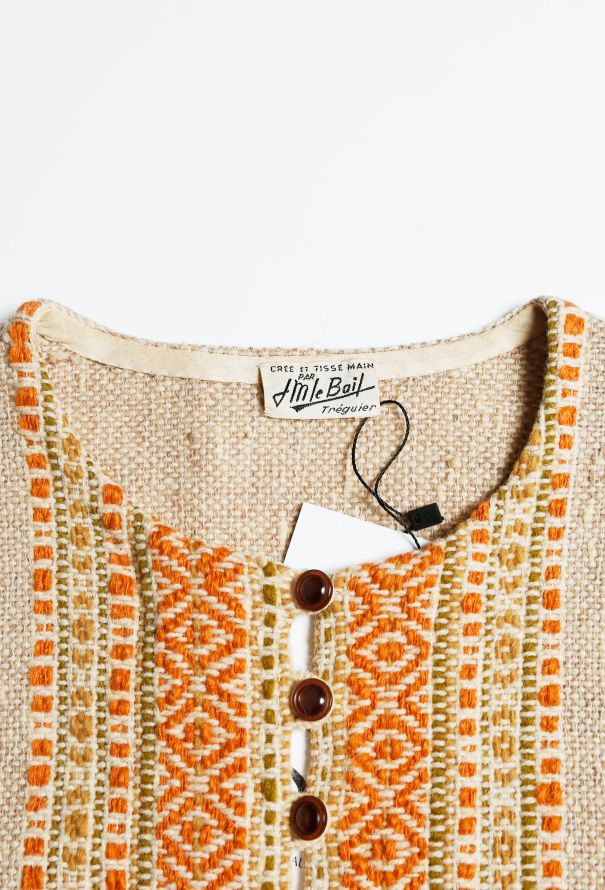 World Treasures 1960s Handwoven Kaftan - 5