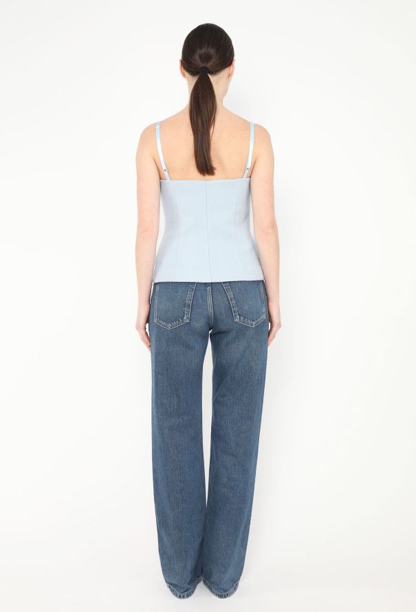 Miu Miu Early 2000s Felted Bustier Top - 3