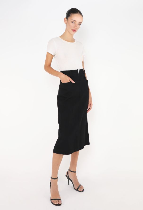 Yohji Yamamoto Y's 1998 A-Line Skirt - 3