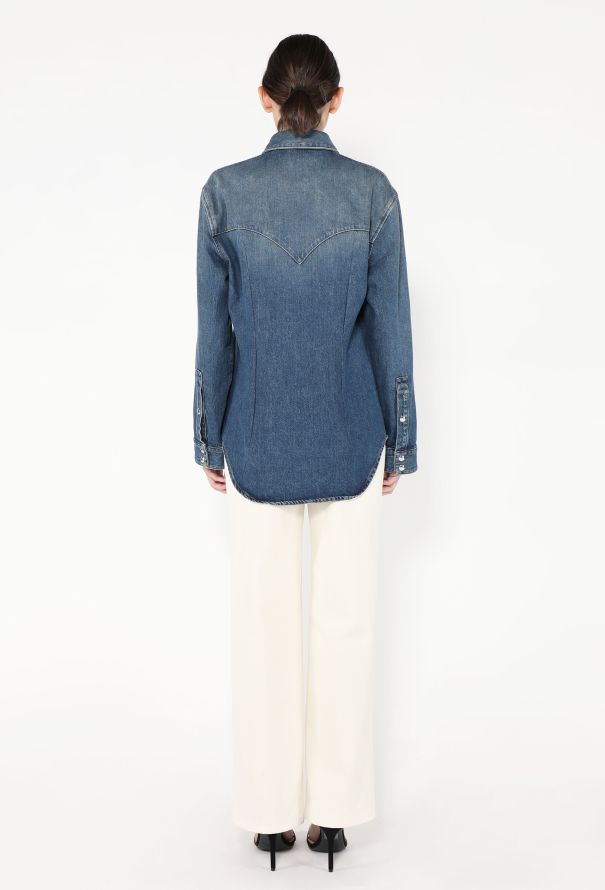 Khaite S/S 2023 The Jinn Denim Overshirt - 4