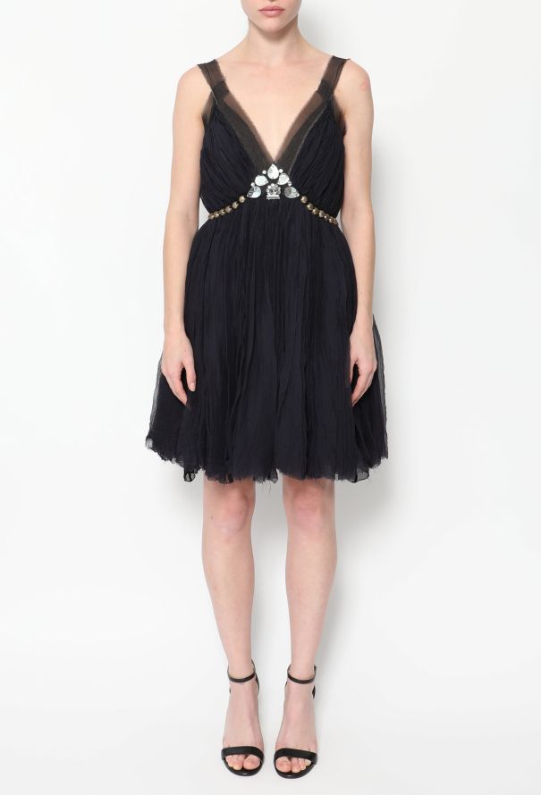 Lanvin Embellished Silk Dress - 2