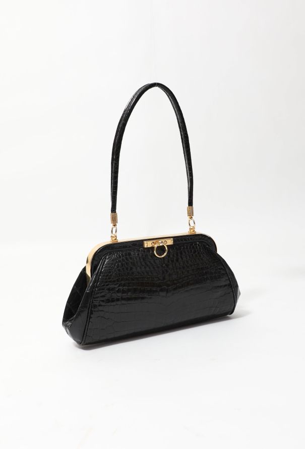 90's Roberta Di Camerino Crocodile Bag - 2