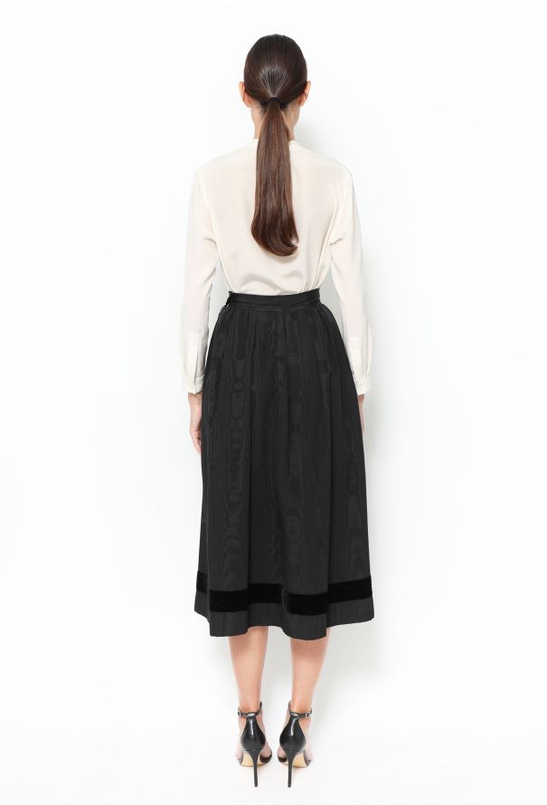 Saint Laurent COLLECTOR F/W 1977 Russian Moire Skirt - 5