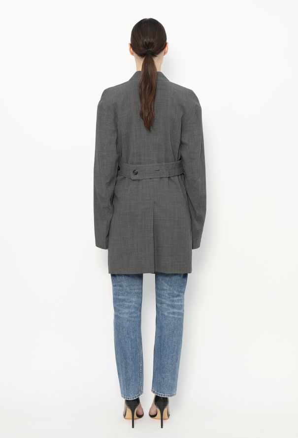 Céline F/W 2017 Belted Crêpe Blazer - 6