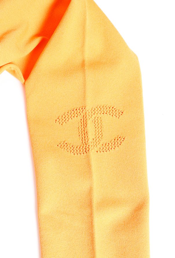 Chanel 2012 Thin Ribbed 'CC' Leggings - 5