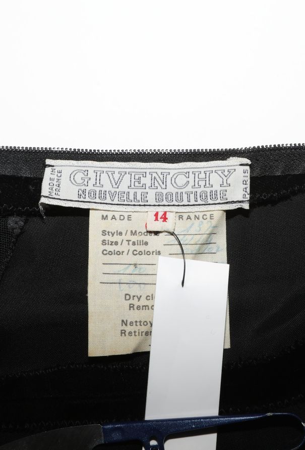 Givenchy Rare 1979 Velvet Plumetis Tulle Gown - 5