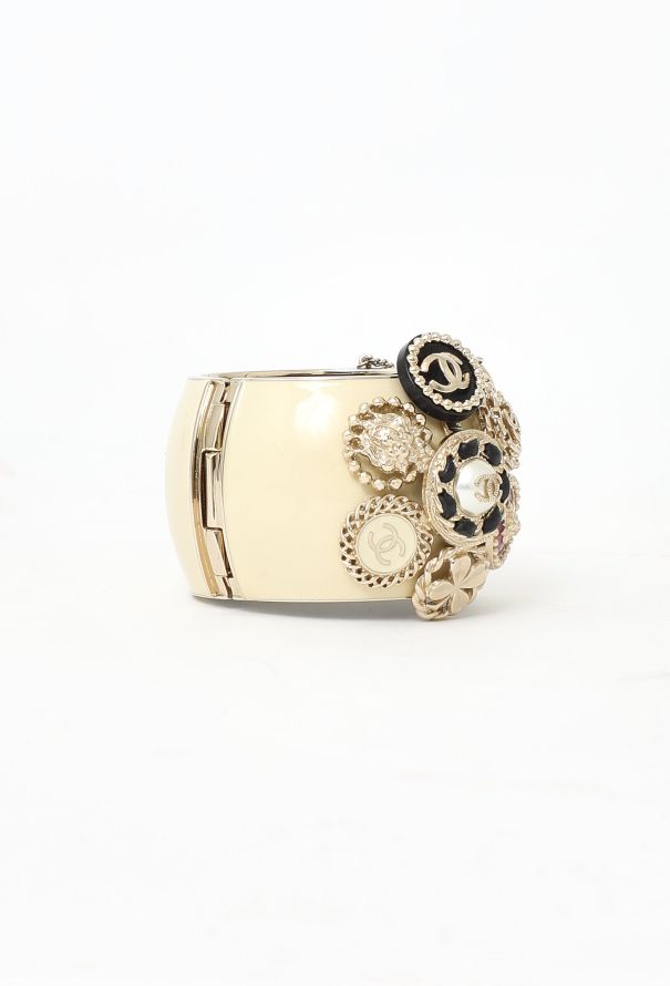 Chanel Embellished 'CC' Pendant Cuff - 3