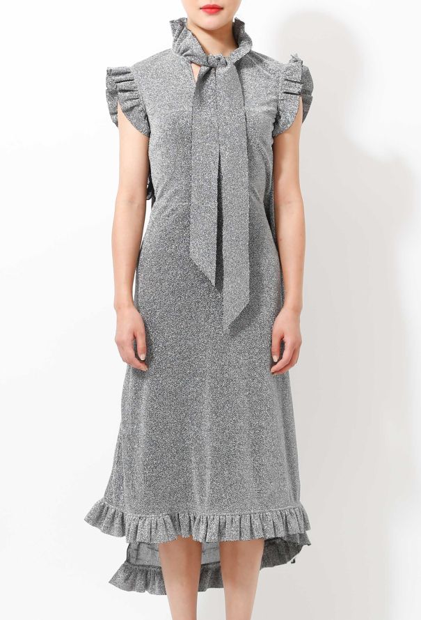 Vetements S/S 2016 Lamé Ruffled Dress - 4