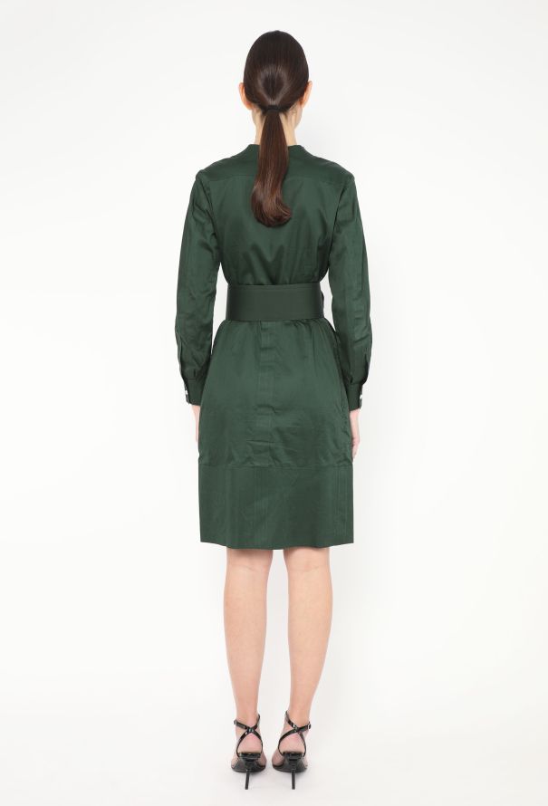 Céline S/S 2012 Belted Poplin Dress - 4