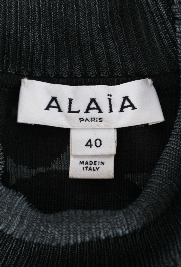 Alaïa Crinoline Jacquard Draped Dress, 2023 - 5