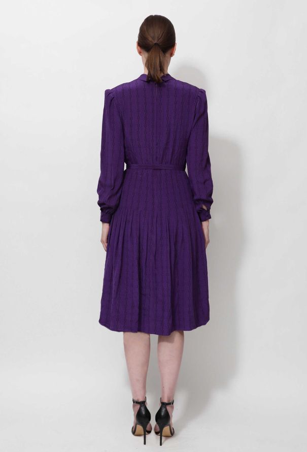 Pleated Lavallière Dress - 8