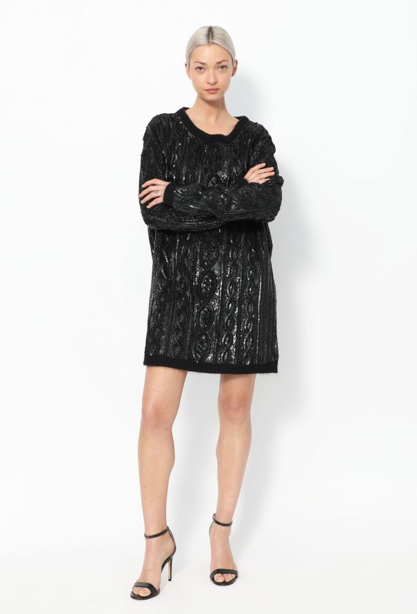 Saint Laurent F/W 2013 Sequin Sweater Dress - 4
