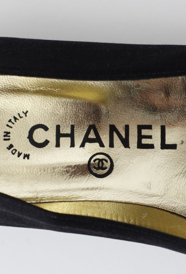 Chanel Two Tone Velvet Ballerinas - 6