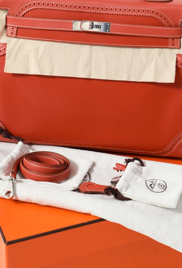 Hermès Limited Edition Sanguine Kelly Ghillies 35 - 16