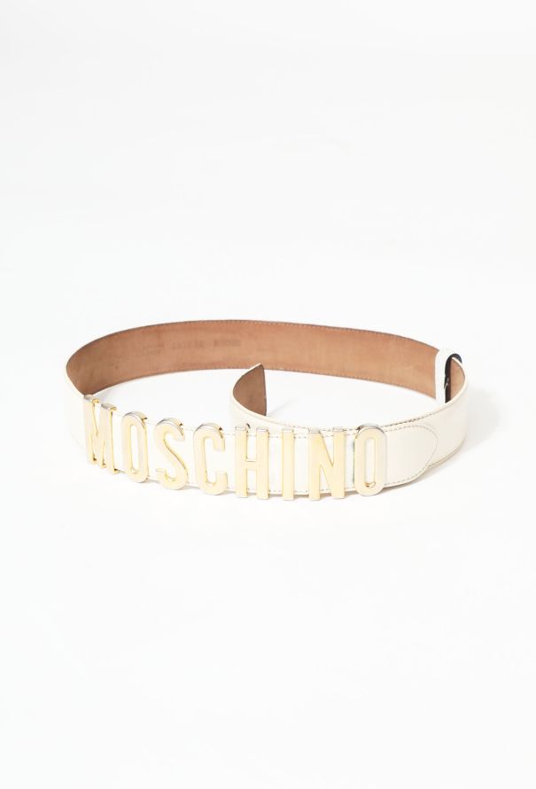 ICONIC Moschino '90s Metallic Logo Belt - 2