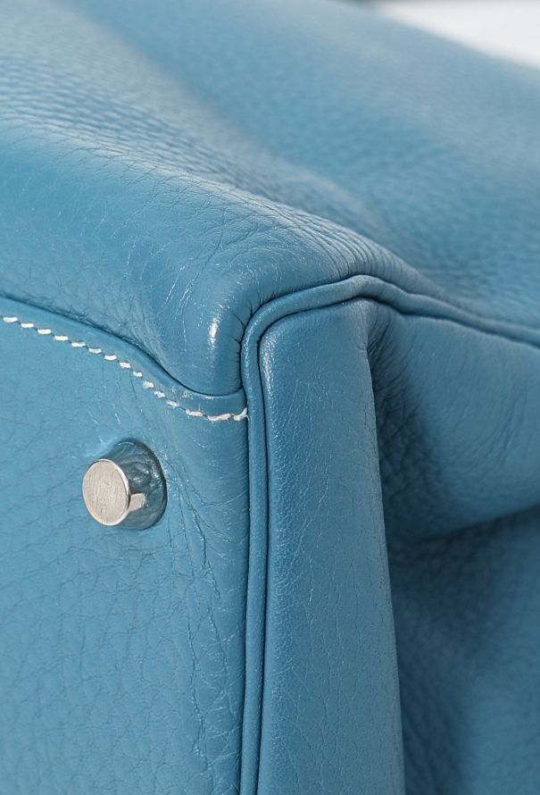 Hermès Bleu Jean Clemence Kelly Retourné 35 - 11