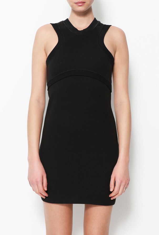 Paco Rabanne Sleeveless Knit Dress Black - 1
