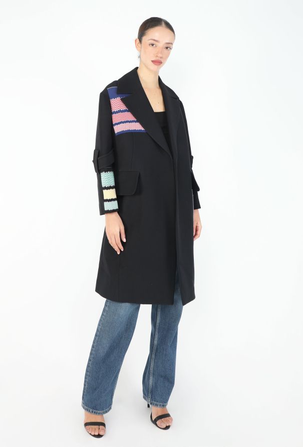 Céline Resort 2015 Chevron Patchwork Coat - 6