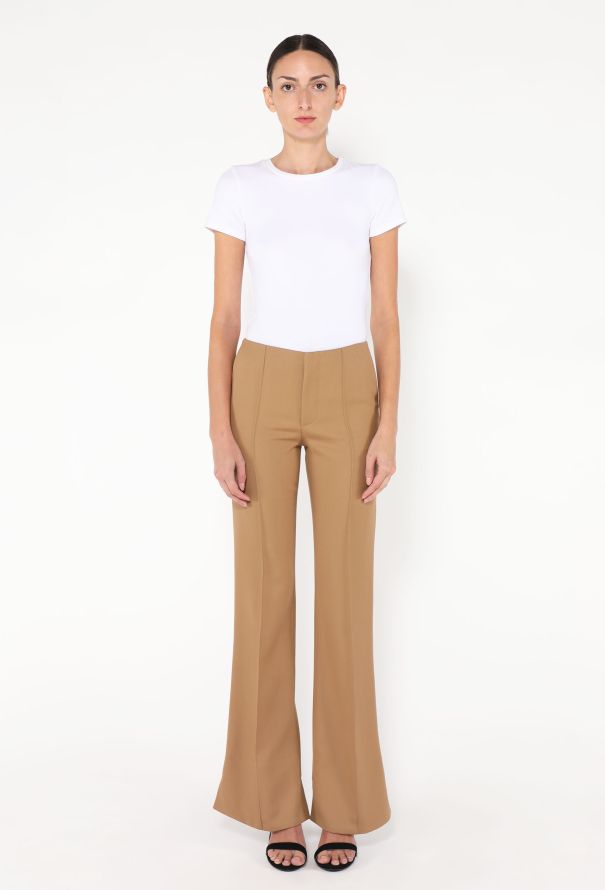Chloé Pre-Fall 2024 Pintuck Bootcut Trousers - 1
