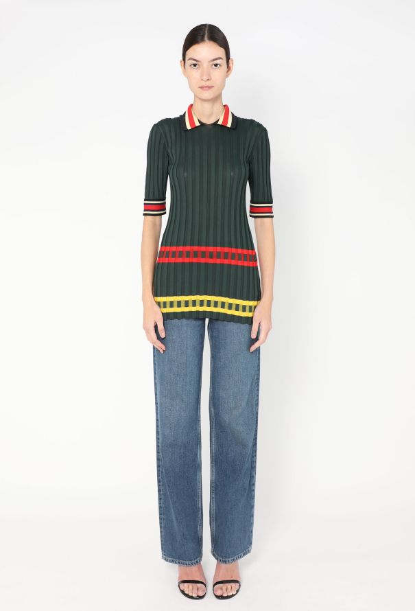 Céline Striped Polo Top, S/S 2014 - 3