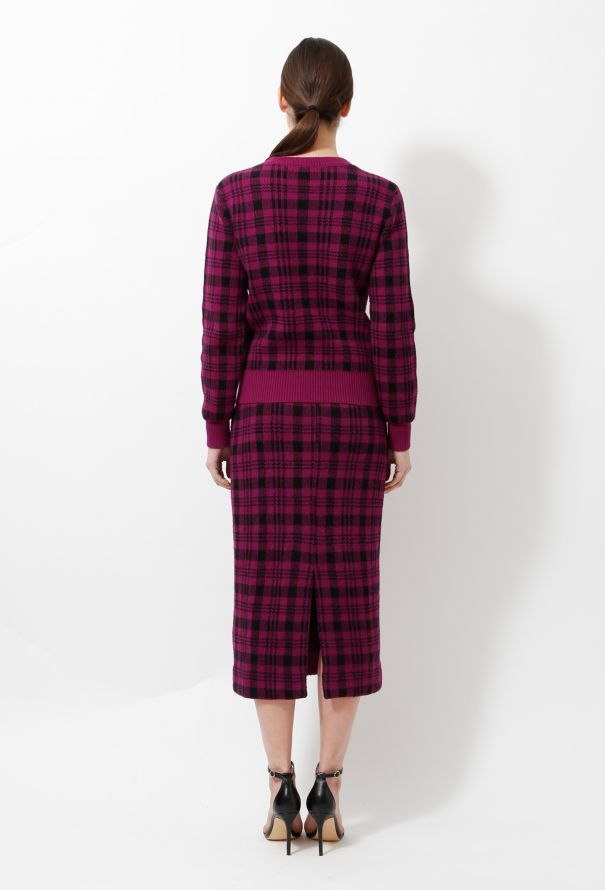 Dries Van Noten 2018 Plaid Knit Ensemble - 4