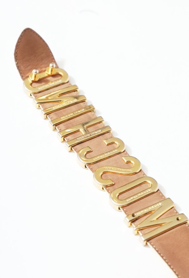 ICONIC Moschino '90s Metallic Logo Belt - 8