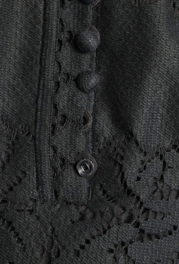 Valentino S/S 2012 Crochet Lace Dress Black - 14