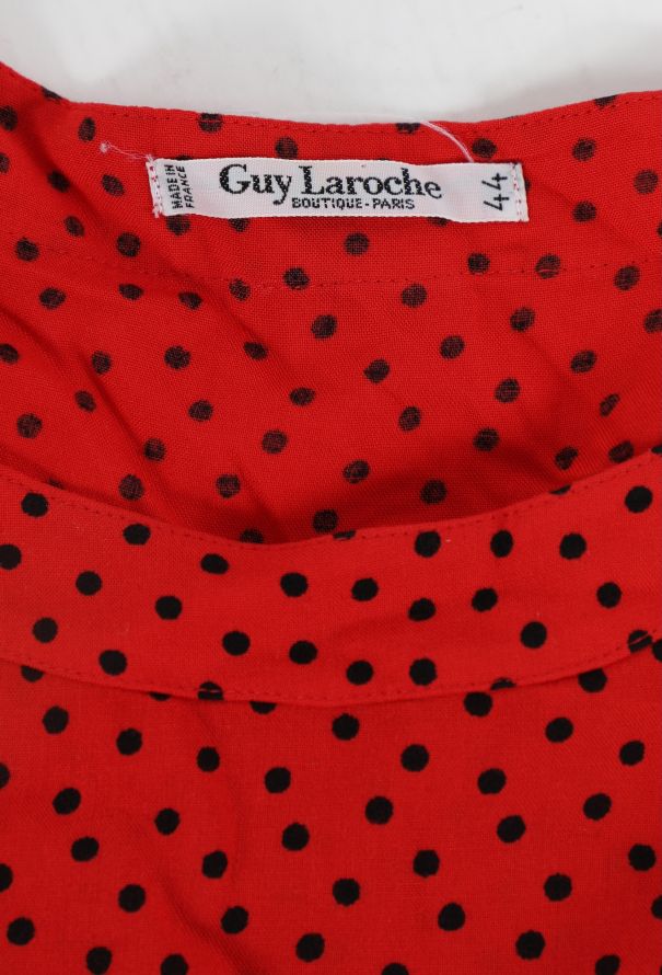 Guy Laroche '70s Spotted Day Dress - 5
