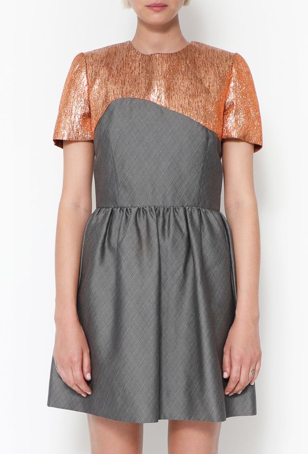 Rodarte Lamé Split Crêpe Dress - 2