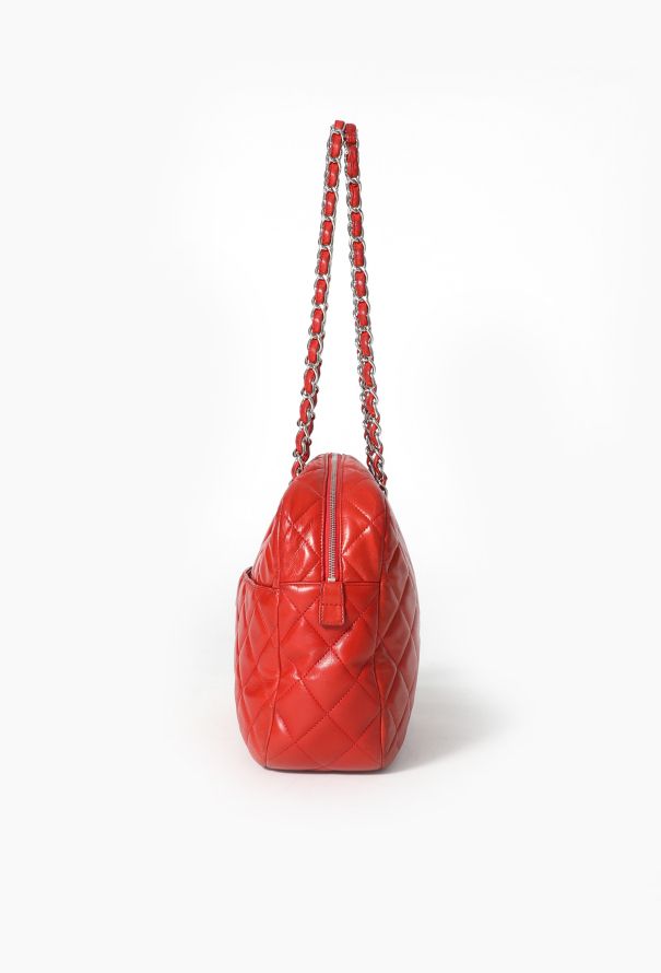 Chanel Red Jumbo Camera Bag - 4