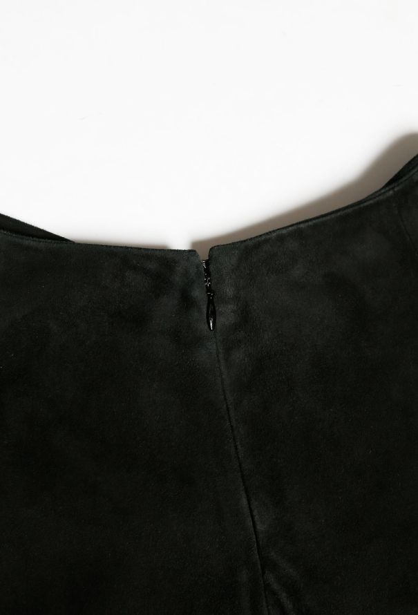 Alexander McQueen COLLECTOR 2000s Suede Eyelet Ensemble - 11