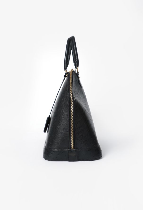 Louis Vuitton Ostrich Alma GM Bag - 5