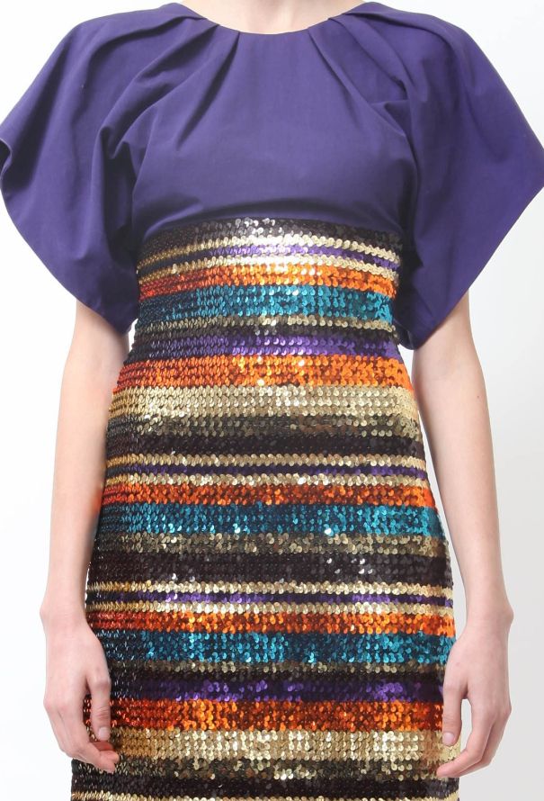Modern Designers Kenzo Purple Sequined Dress - 4