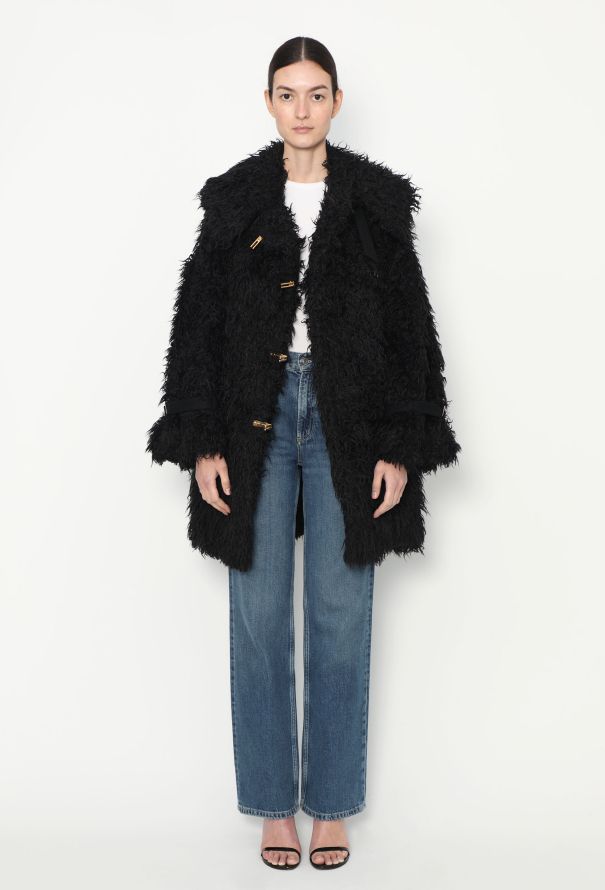 Céline Pre-Fall 2013 Faux Shearling Coat - 3