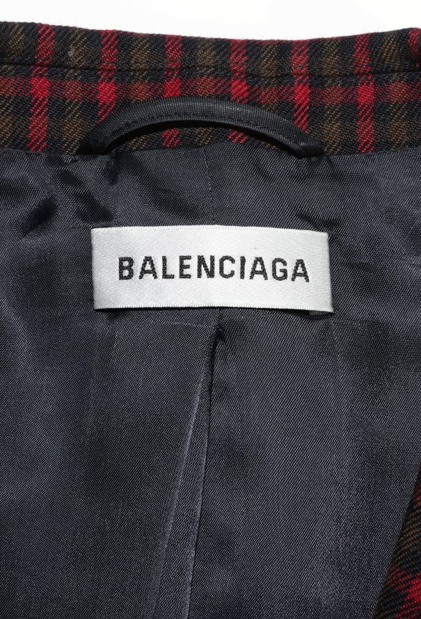 Balenciaga Pre-Fall 2018 Tartan Coat - 7