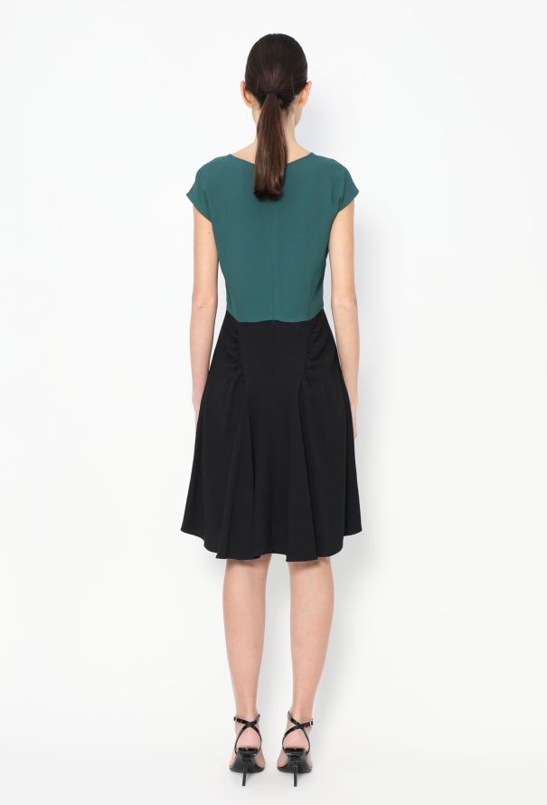 Prada 2013 Bicolor Crêpe Dress - 4
