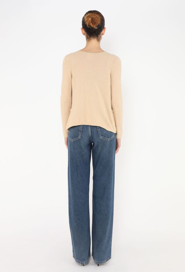 Chanel Beige Cashmere Lamé Trim cardigan - 4