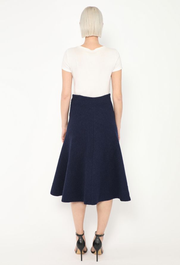 Céline F/W 2013 Trumpet Bouclé Skirt - 5