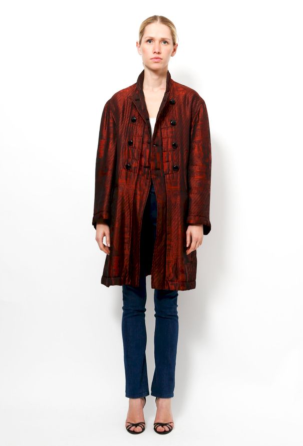 Jean Paul Gaultier 80's Reversable Silk Coat - 5