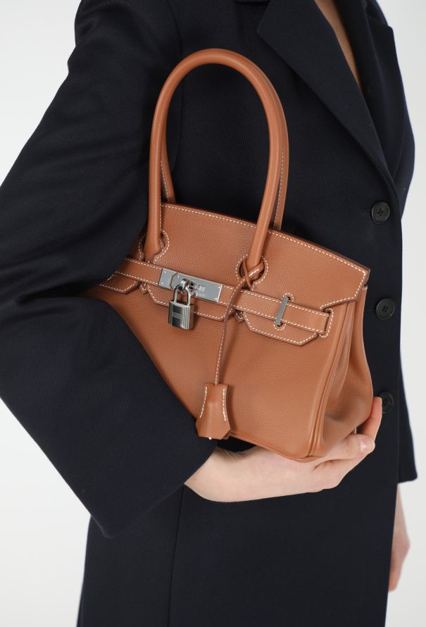 Hermès Exceptional Gold Evercolor Shoulder Birkin 29 - 4
