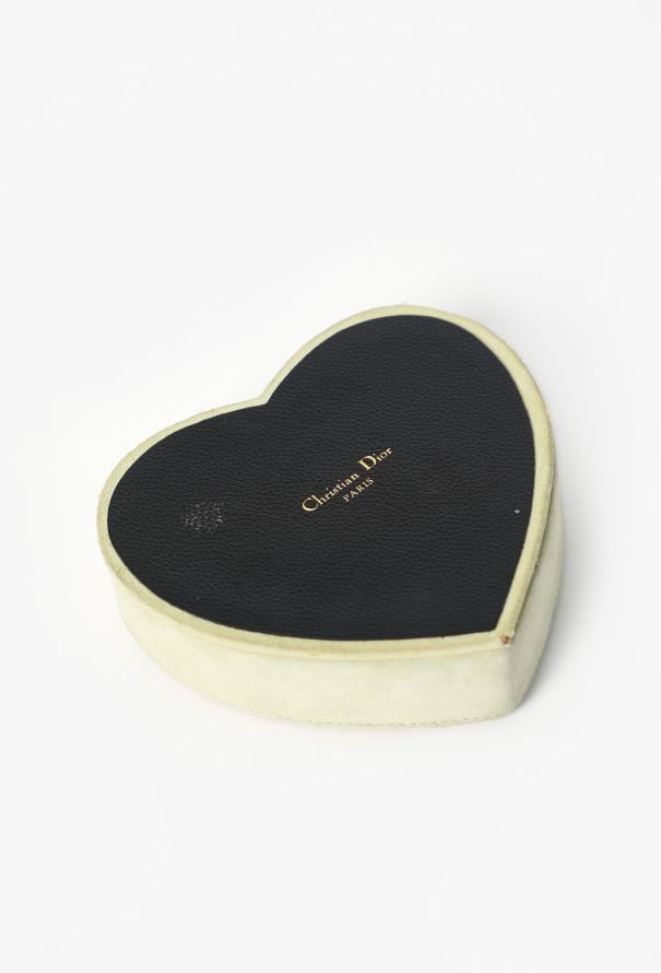 Dior Vintage Suede Heart Box - 5