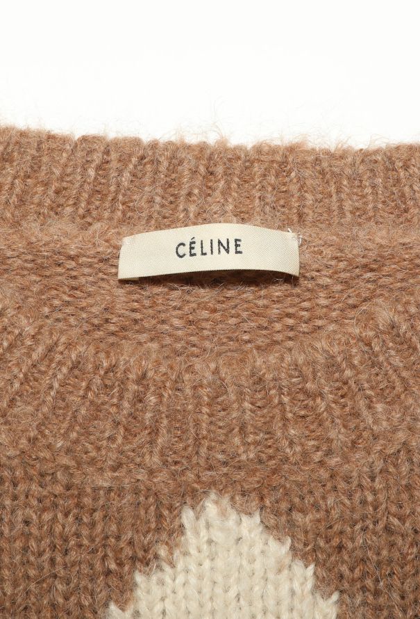 Céline Harlequin Alpaca Knit Sweater - 4