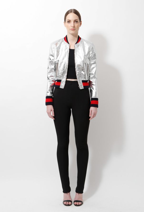 Gucci Resort 2016 Crackled Bomber Jacket - 1