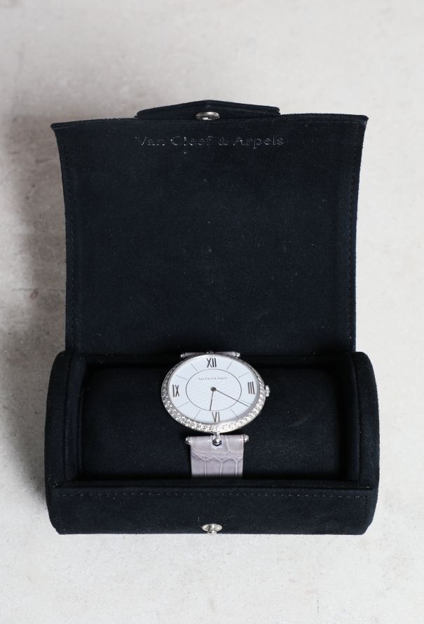 Van Cleef & Arpels 18k White Gold and Diamond 42mm Watch - 5
