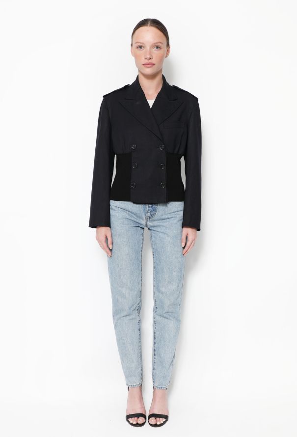 Dolce & Gabbana Early 2000s Ribbed Blazer - 2