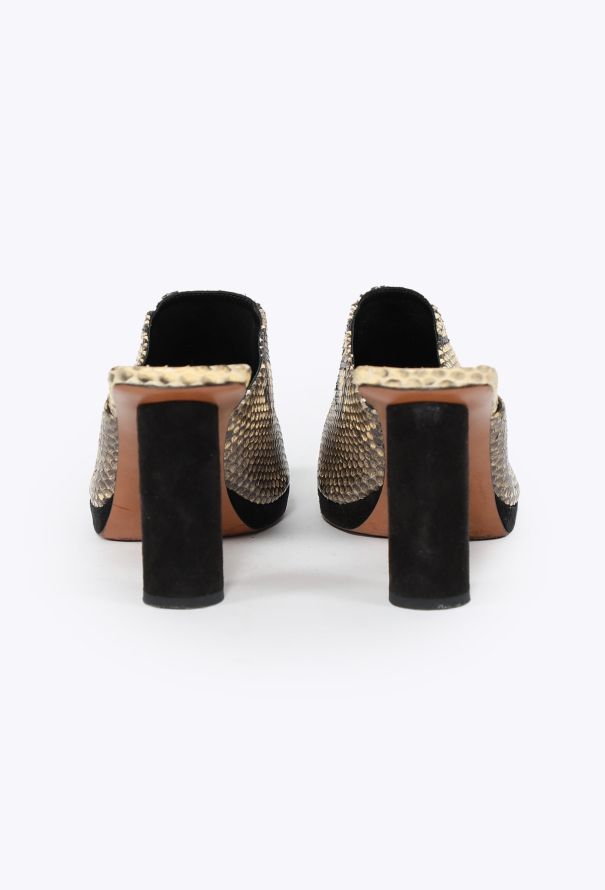 Céline Pre-Fall 2017 Snakeskin Mules - 5