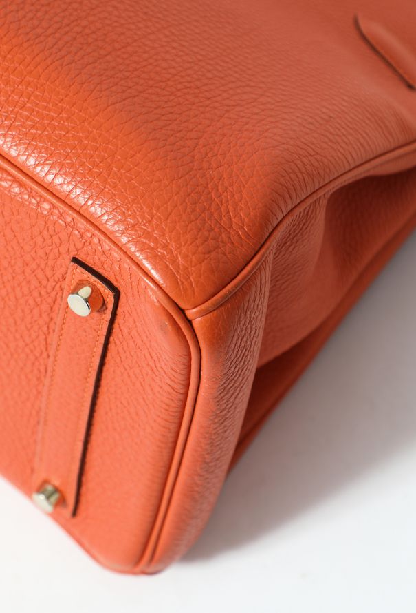 Hermès Orange H Togo Birkin 35 - 10
