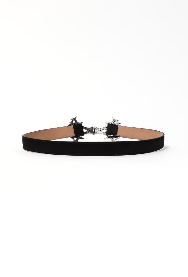 Alexander McQueen Strass Arachnid Buckle Belt - 3