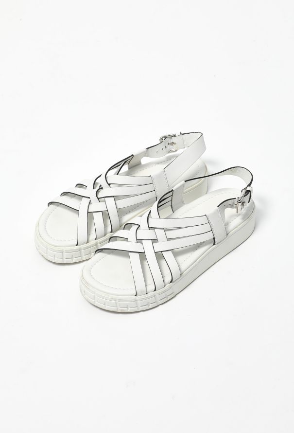 Prada 2020 Woven Platform Sandals - 4