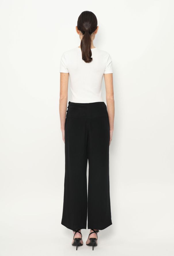 Chanel S/S 2002 Silk 'CC' Trousers - 5